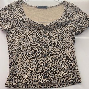 Brandy melville cheetah print zelly top